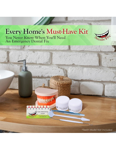 Kit de Reparación Dental SmileFix Deluxe - Herramientas y Perlas