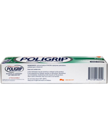 Crema Adhesiva para Prótesis Dental Super Poligrip 68g