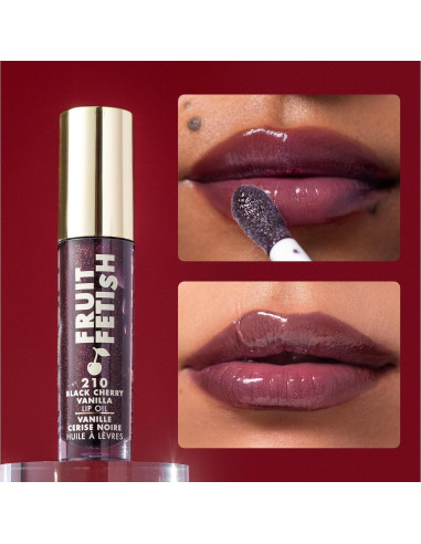 Aceite de Labios Milani Cereza Negra Vainilla 32g Hidratante