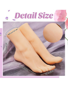 Pies de Silicona Realistas Weysat 22 cm para Exhibición y Aprendizaje 2