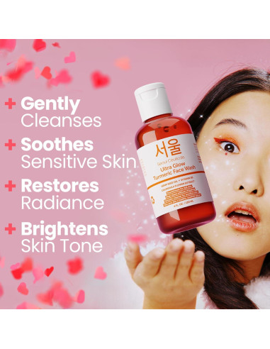 Limpiador Facial de Cúrcuma SeoulCeuticals 113g - Vegano y Natural