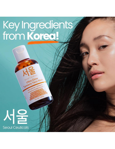 Limpiador Facial de Cúrcuma SeoulCeuticals 113g - Vegano y Natural