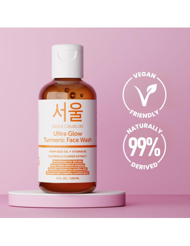 Limpiador Facial de Cúrcuma SeoulCeuticals 113g - Vegano y Natural