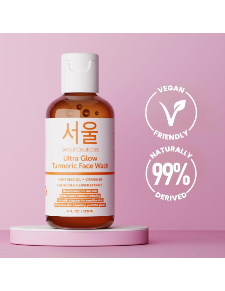 Limpiador Facial de Cúrcuma SeoulCeuticals 113g - Vegano y Natural