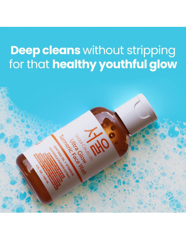 Limpiador Facial de Cúrcuma SeoulCeuticals 113g - Vegano y Natural