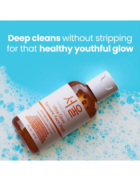 Limpiador Facial de Cúrcuma SeoulCeuticals 113g - Vegano y Natural