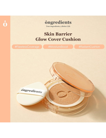 Cojín de Cobertura Skin Barrier Glow 4.25g - Acabado Radiante