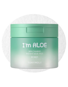 Almohadillas de Máscara Calmante TONYMOLY Estoy Aloe 80 hojas