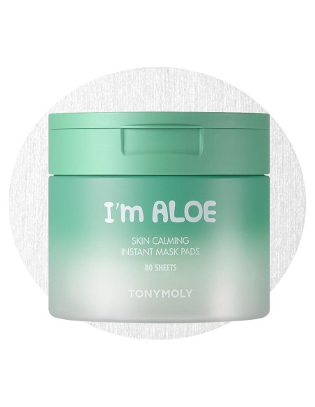 Almohadillas de Máscara Calmante TONYMOLY Estoy Aloe 80 hojas