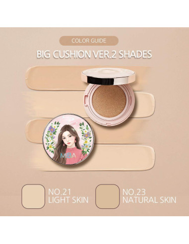 MIBA Cushion Fundación Ion Calcium 25g - Efecto Duradero No 23