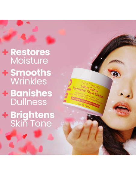 Crema Facial de Cúrcuma SeoulCeuticals 56.7g - Hidratante K Belleza Crema Facial de Cúrcuma SeoulCeuticals 56.7g - Hidratante K Belleza