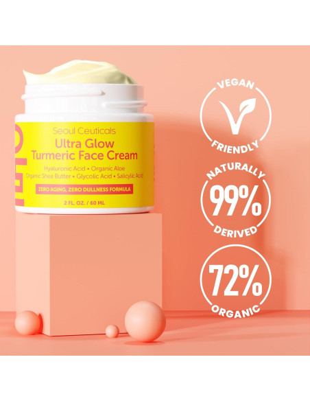 Crema Facial de Cúrcuma SeoulCeuticals 56.7g - Hidratante K Belleza Crema Facial de Cúrcuma SeoulCeuticals 56.7g - Hidratante K Belleza