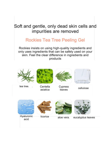 Gel Exfoliante Suave ROKKISS Árbol de Té 121.9 ml - Piel Radiante