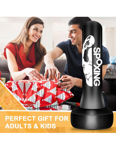 Bolsa de Boxeo Inflable Vobab 177.8 cm para Adultos y Adolescentes