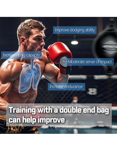 Bolsa de Doble Extremo NDNRTA Mejorada para Boxeo y MMA