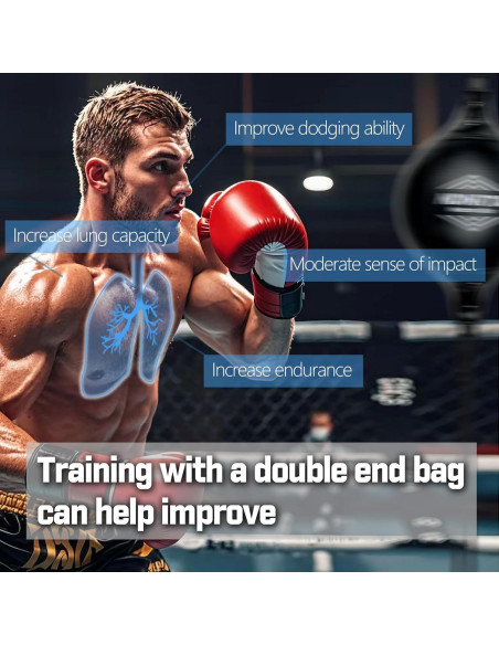 Bolsa de Doble Extremo NDNRTA Mejorada para Boxeo y MMA