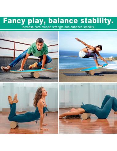 Tablero de Equilibrio Healfith de Madera Antideslizante 204kg