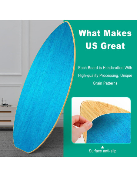 Tablero de Equilibrio Healfith de Madera Antideslizante 204kg