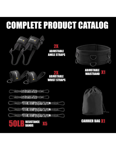 Cintas de Resistencia MANUEKLEAR 250LBS para Boxeo y MMA