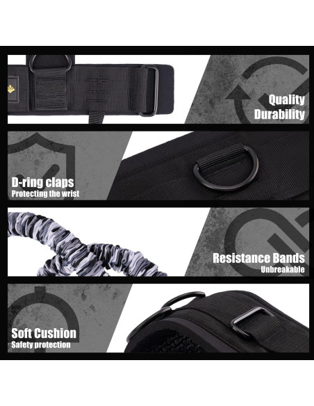 Cintas de Resistencia MANUEKLEAR 250LBS para Boxeo y MMA