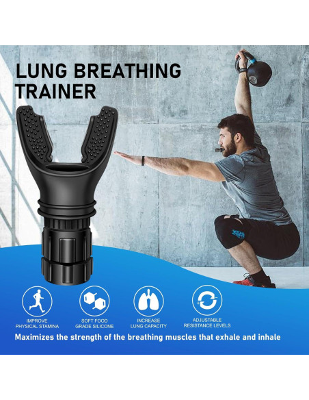 Entrenador Respiratorio Portátil en Caucho Natural - Enttgo