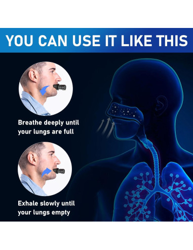 Entrenador Respiratorio Portátil en Caucho Natural - Enttgo