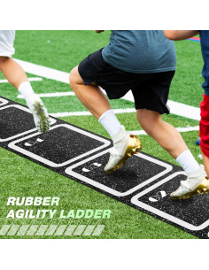 Escalera de Agilidad de Caucho WinnerWhy 4.57 m Antideslizante 2