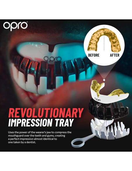 Protector Bucal Personalizado OPRO Adulto Transparente 22x12cm Protector Bucal Personalizado OPRO Adulto Transparente 22x12cm