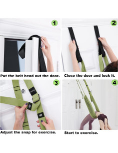 Correa de Estiramiento de Piernas Tchrules para Yoga y Danza 2