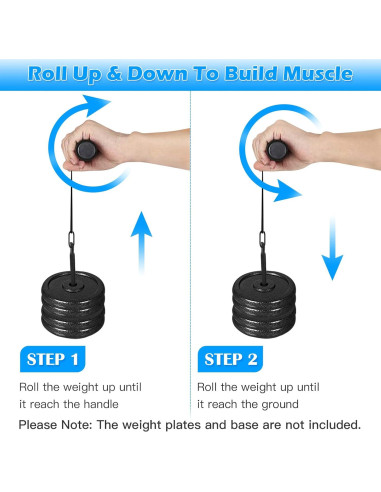 Rodillo de Muñeca para Antebrazo XonyiCos - Entrenador Fitness