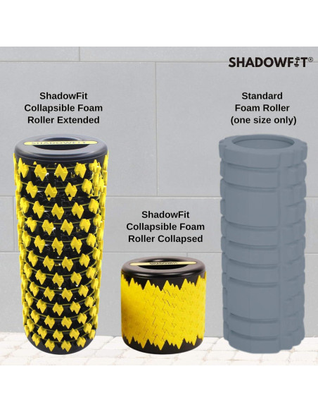 Rodillo de Espuma Ajustable Shadowfit 83.82 cm Rojo para Masaje