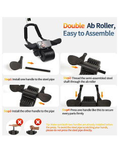 Rueda Abdominal Tixahi con Temporizador y Rebote Automático 2