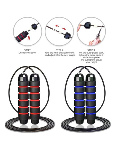 Cuerda de Saltar Redify Ajustable para Fitness 2.79m