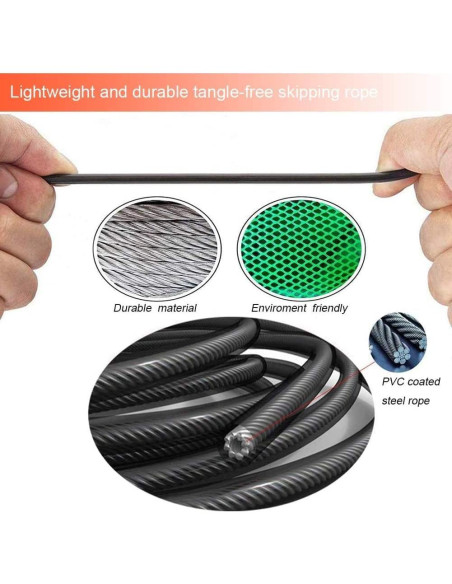 Cuerda de Saltar Redify Ajustable para Fitness 2.79m