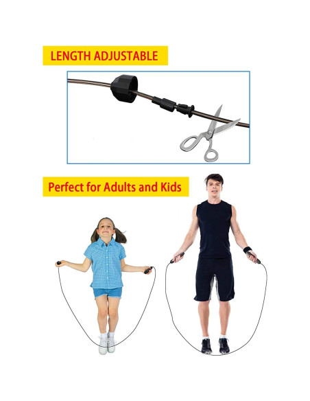 Cuerda de Saltar Redify Ajustable para Fitness 2.79m