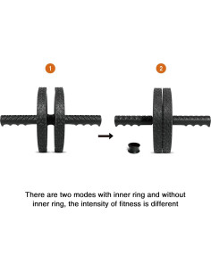 Rueda de Abdominales BLUERISE Antideslizante 25.4cm 2