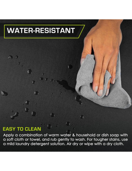 Mat de Ejercicio Plegable ProsourceFit 1.83m x 0.61m Negro