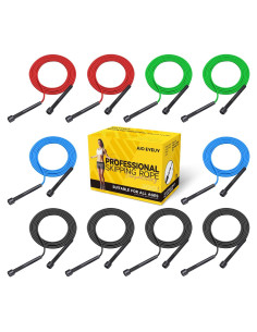 Cuerdas de Saltar Ajustables AIO EYEUY - Paquete de 10 Unidades