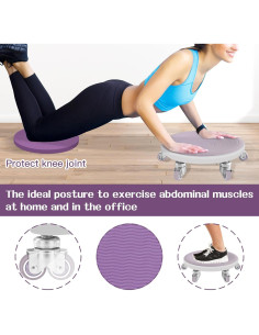 Rueda de Abdominales Tasidingster 6 Ruedas con Almohadillas 2