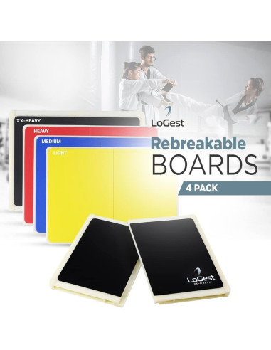 Tableros Reutilizables Logest para Artes Marciales - 4 Niveles