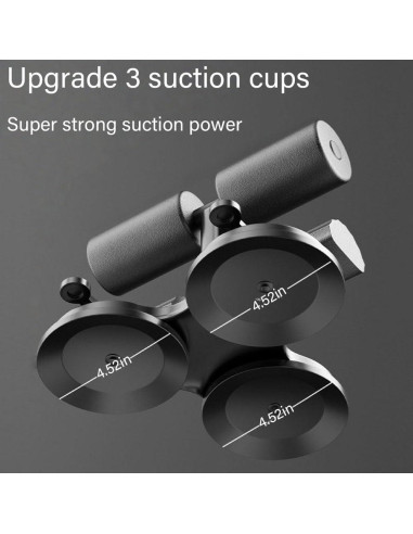 Entrenador Abdominal TITAAEAA Ajustable con 3 Ventosas