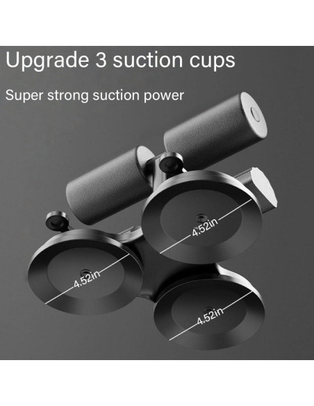 Entrenador Abdominal TITAAEAA Ajustable con 3 Ventosas