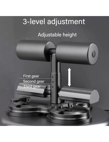 Entrenador Abdominal TITAAEAA Ajustable con 3 Ventosas