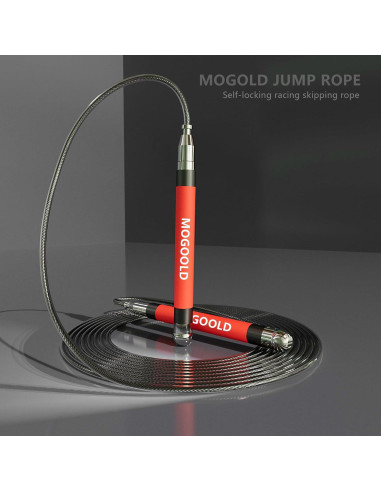 Cuerda de Salto MOGOLD 2-en-1 Ajustable para Boxeo y CrossFit