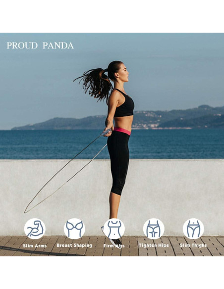 Cuerda de Saltar con Peso 0.45 kg Proud Panda Ajustable