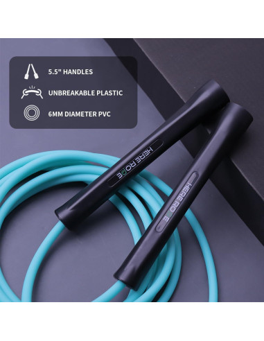 Cuerda de Saltar Ajustable Hererope 6mm PVC para Fitness