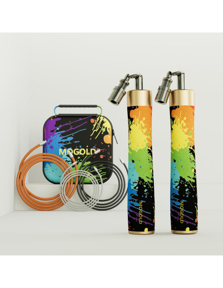 Cuerda de Salto con Peso MOGOLD - Ajustable y Ergonómica