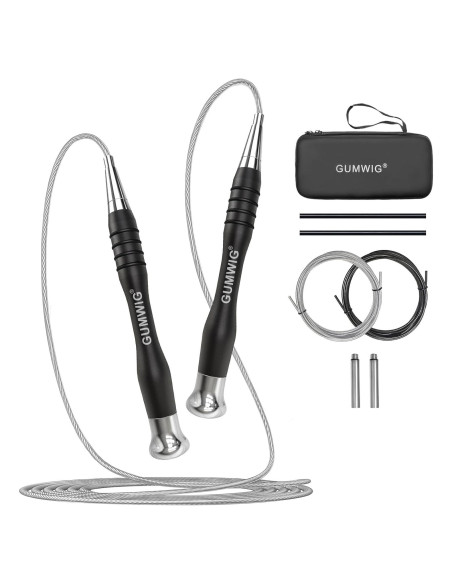 Cuerda de Salto Rápida GUMWIG con Peso Ajustable y Longitud Regulable