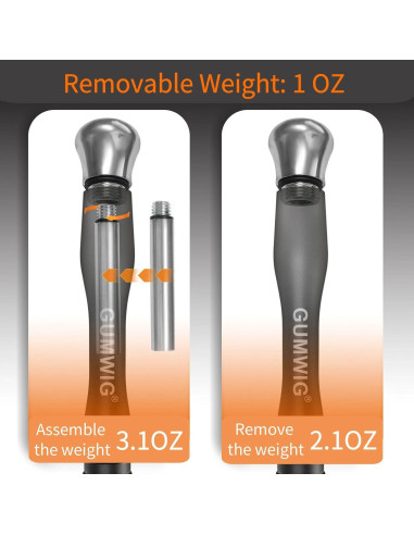 Cuerda de Salto Rápida GUMWIG con Peso Ajustable y Longitud Regulable