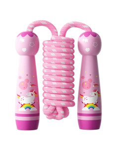 Cuerda de Saltar Ajustable JGM para Niños - Algodón Trenzado